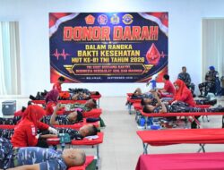 Semarak HUT TNI ke-81, Kodaeral I Tebarkan Kepedulian Lewat Donor Darah dan Bakti Sosial