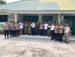 Perkokoh Kebersamaan Teritorial, Koramil 08/RP Terima Kunjungan Keharmonisan Satbinmas Polres Labuhanbatu