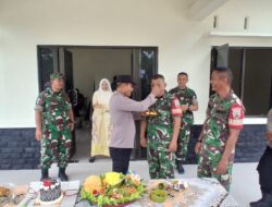 Wujud Solidaritas Tiga Pilar di Marbau, Koramil 06/MB Sambut Kejutan Peringatan HUT ke-81 TNI