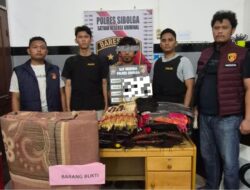 Polres Sibolga Ungkap Pencurian Rumah, Gasak Motor hingga 30 Kain Ulos Batak