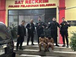 Tim Macan Belawan Ciduk Dua Terduga Tawuran, Sajam Disita