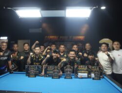 Sukses Digelar, Kasdim 0209/LB Tutup Turnamen Billiard HUT ke-81 TNI dan Serahkan Hadiah Pemenang