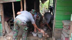 Sasaran Pisik TMMD 130 terus di Kebut, Mulai Bongkar Rumah Tukirin.