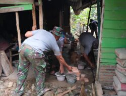 Sasaran Pisik TMMD 130 terus di Kebut, Mulai Bongkar Rumah Tukirin.