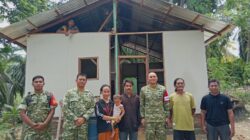 Dansatgas TMMD ke 130 Kodim 0209/Labuhanbatu, Anak Warga Minta Berfose Ria.