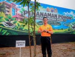 Green Policing, Kapolda Sumut Pimpin Penanaman Pohon di Mapolda
